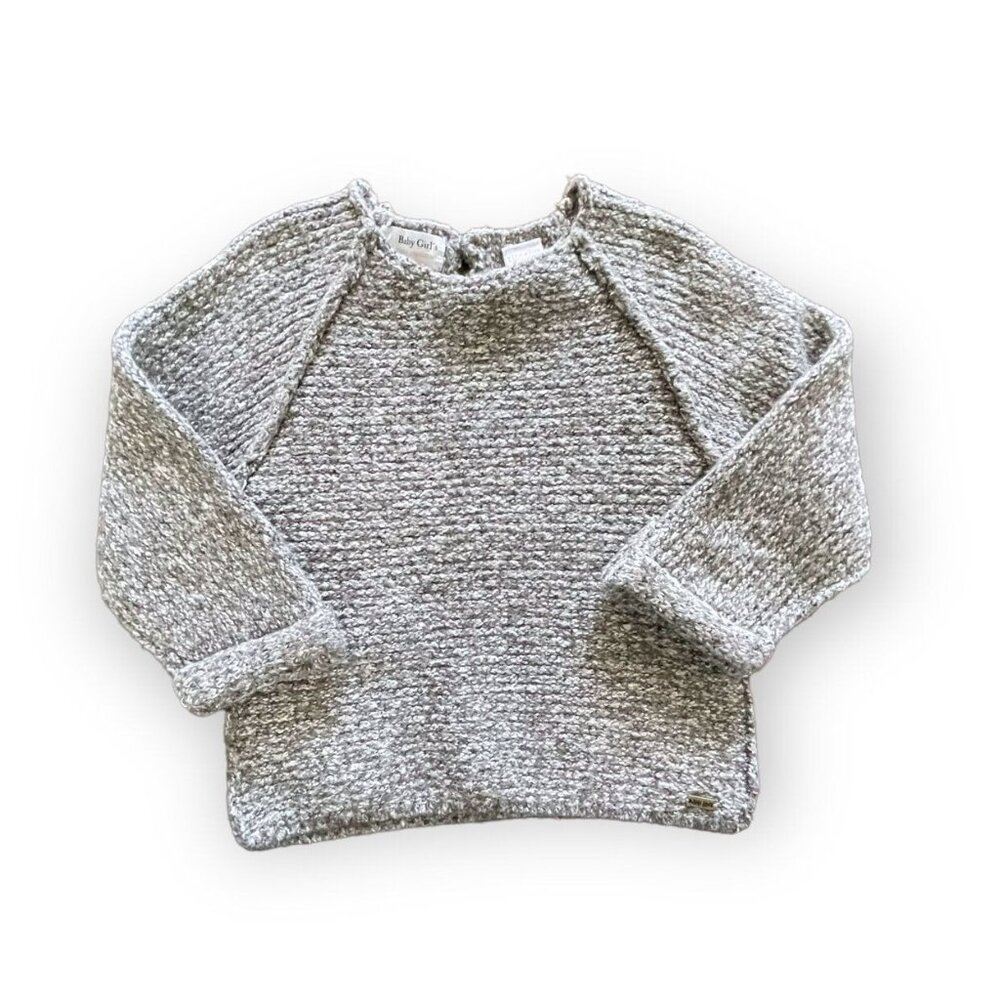 Zara Baby Girl Size 2-3y Marled Gray Sweater